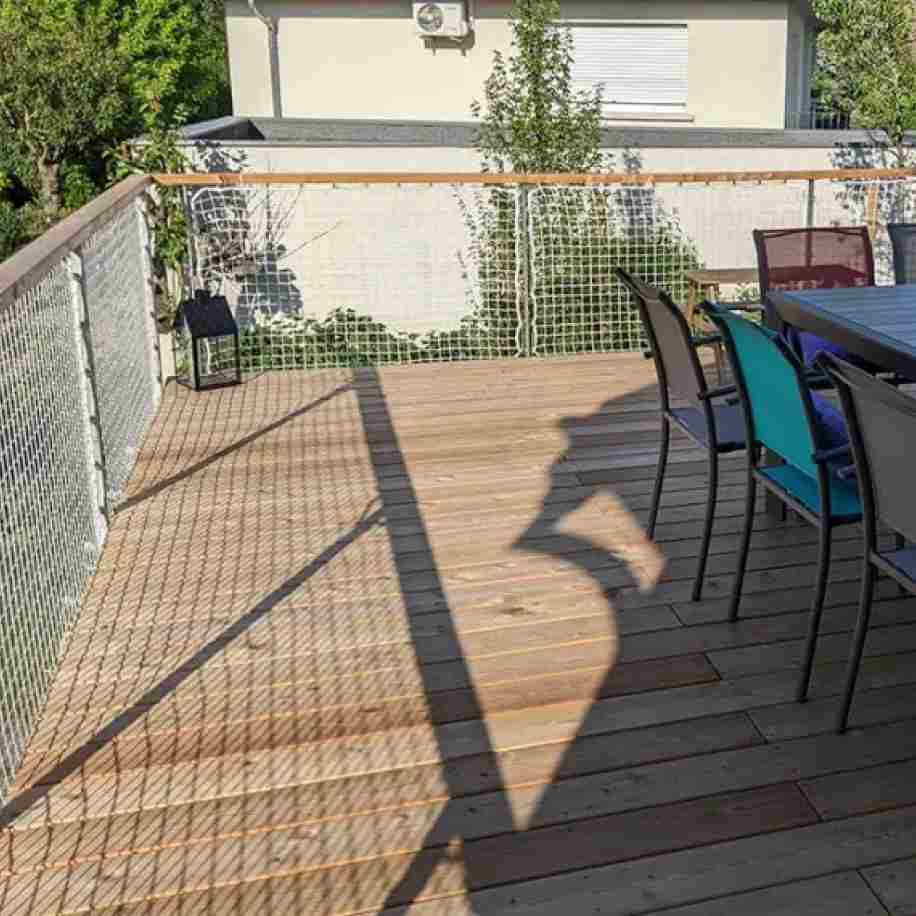 garde corps terrasse filet