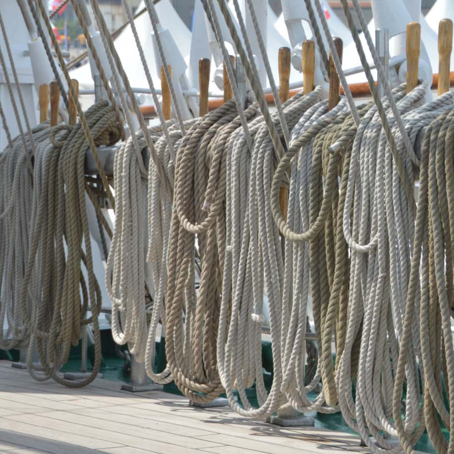 ecoutes cordage marin