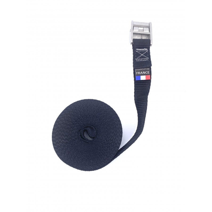 SANGLE A GRIFFE BOUCLE INOX 316L 5M NOIRE
