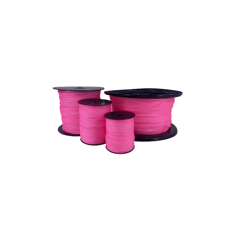 drisse pp fluo rose pour traçage bobines de 100m, 200m, 500m et 1000m