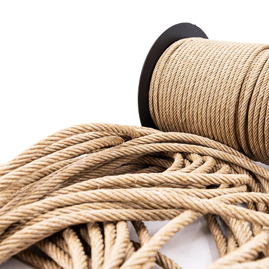 Cordage septain en chanvre naturel