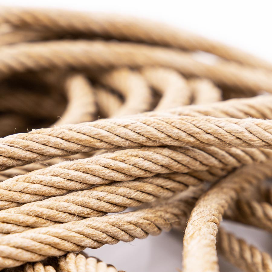 Cordage septain en chanvre naturel