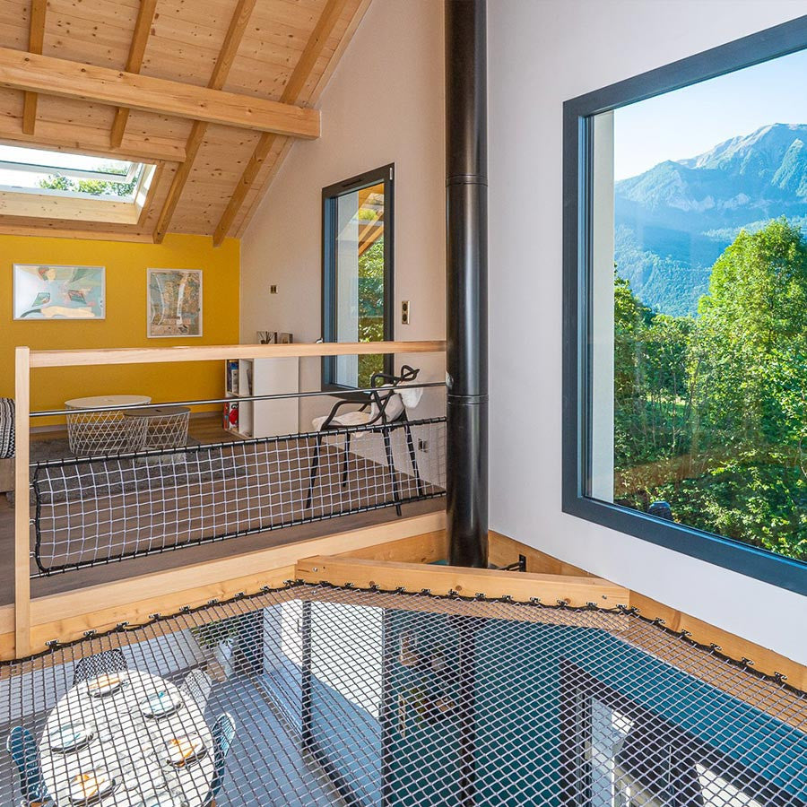filet de catamaran pour mezzanine dans maison à la montagne