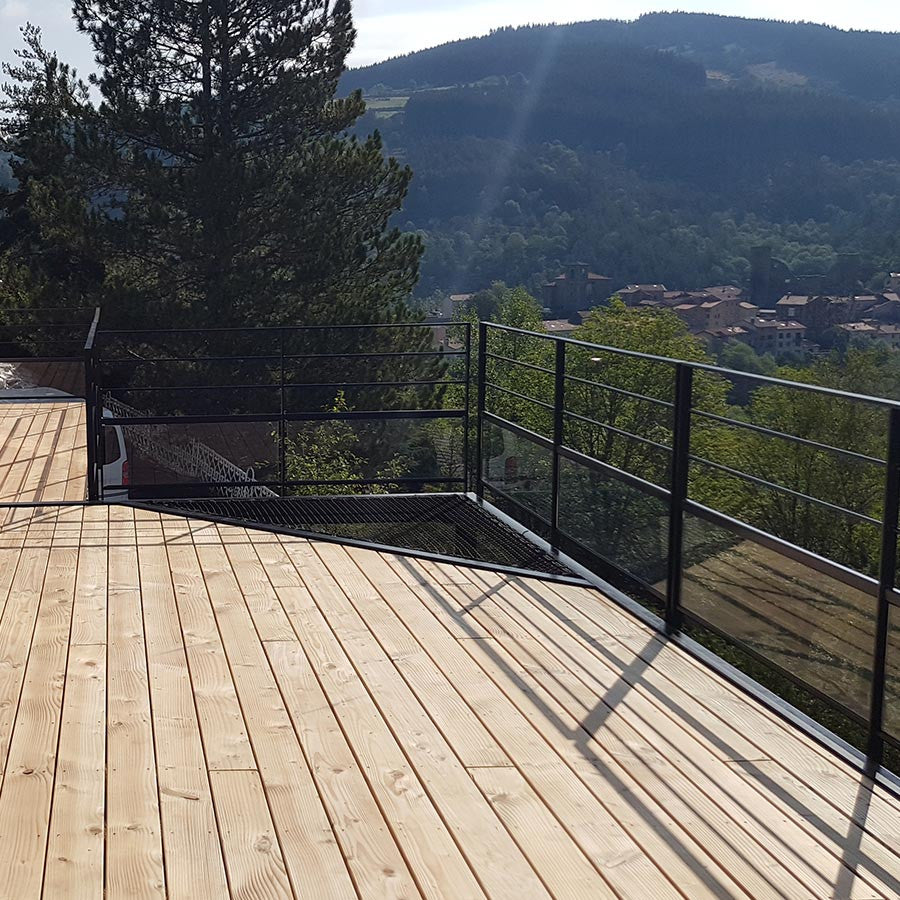 filet exterieur pour terrasse en bois