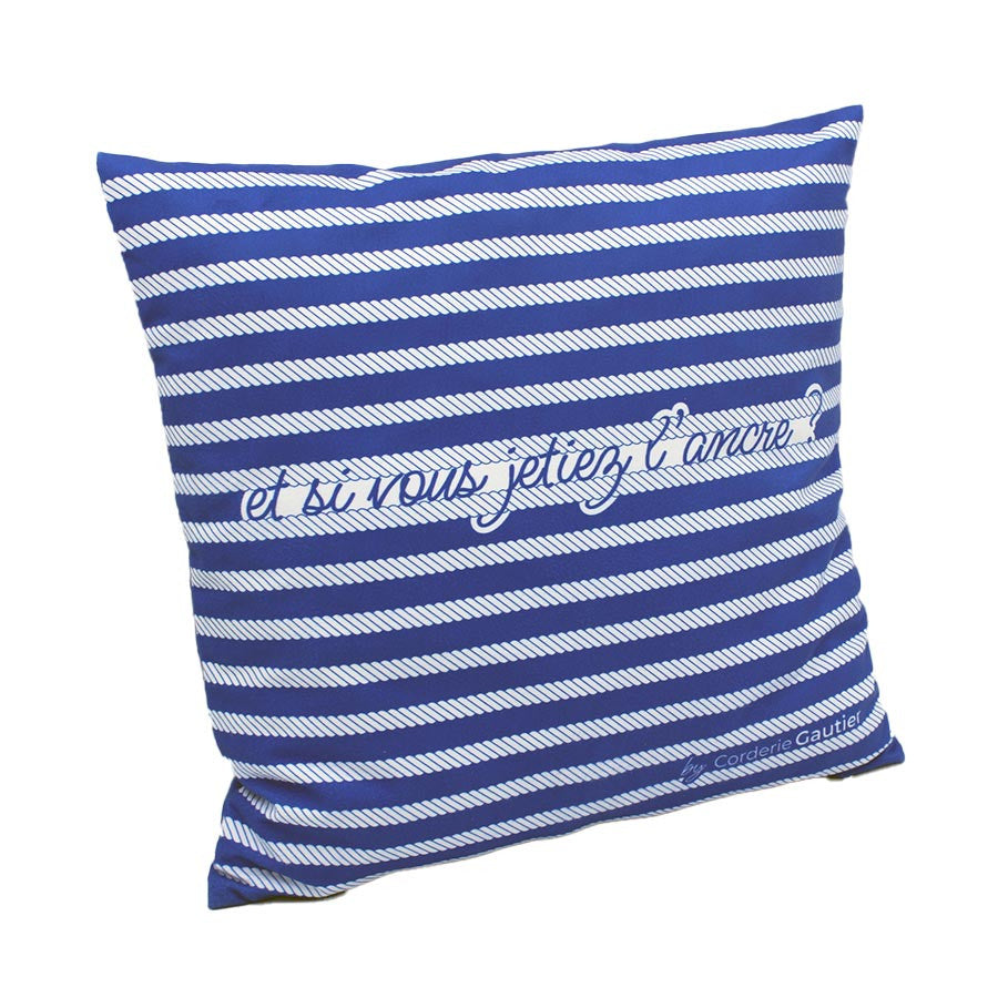 coussin rembourré Corderie Gautier décoration cordage ambiance marine