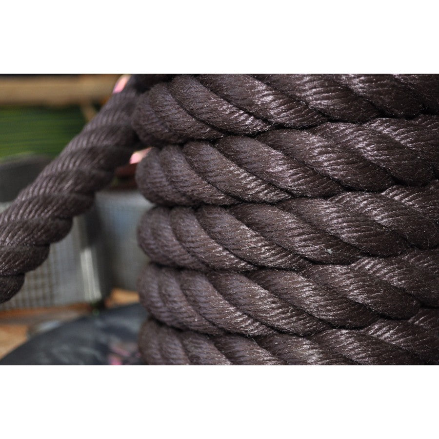 Rampe d'escalier en cordage classique