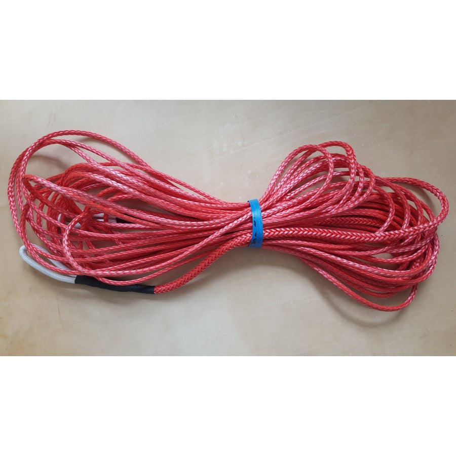 Câble Dyneema rouge sur mesure pour treuil