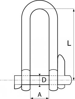manille longue rapide inox a4 corderie gautier 2
