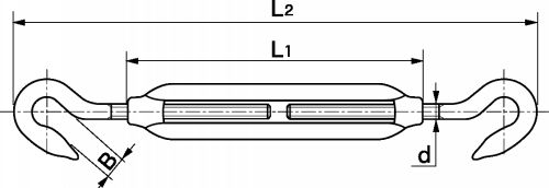 tendeur crochet crochet inox a4 corderie gautier 2