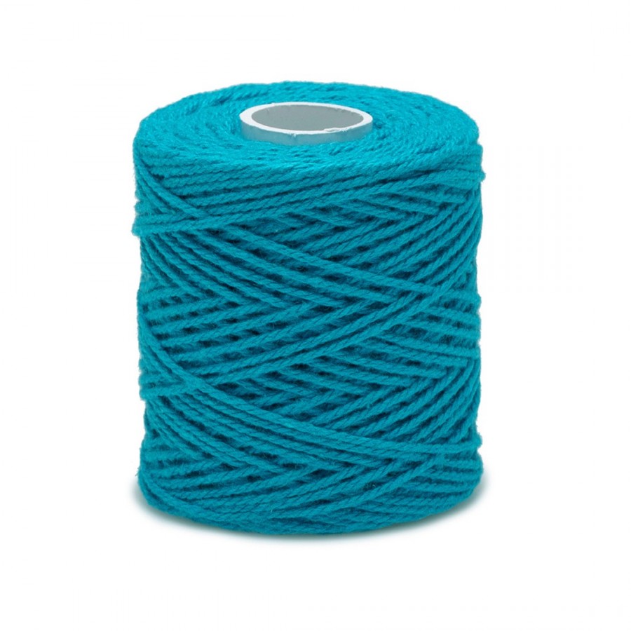 ficelle de coton bleu turquoise 1,2 mm