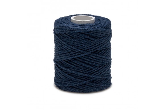 ficelle de coton bleu marine 1,2 mm