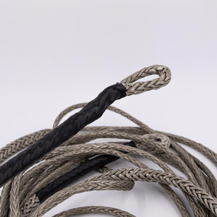 câble textile dyneema pour treuil avec boucle renforcée