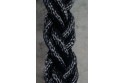 cordage en Polyester 8 torons couleur noir