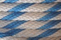 Liston en cordage polypropylène bleu et blanc