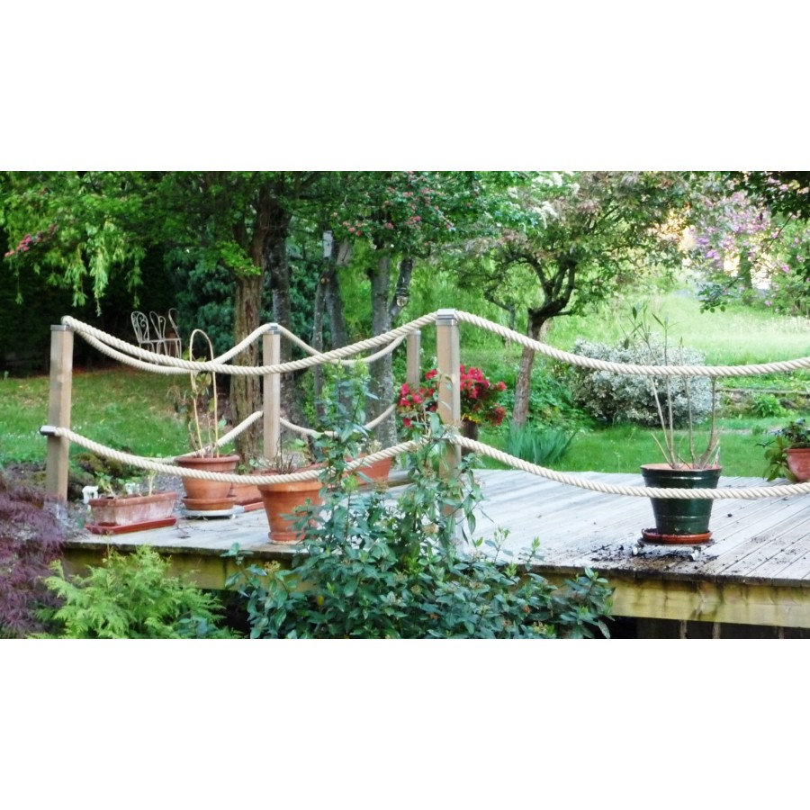 Décoratif Jardin Corde balustrade Choisir Longueur 24 mm Natural jute terrasse corde 
