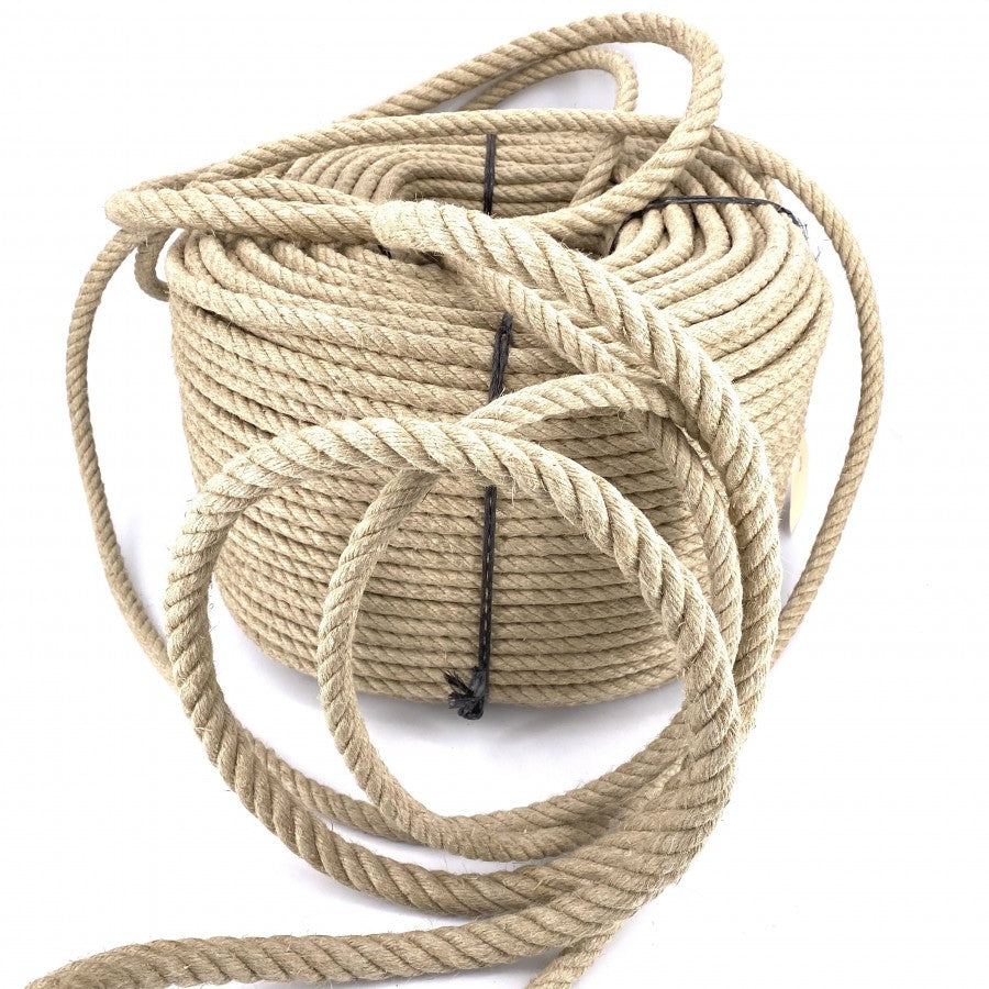 couronne de corde en chanvre naturel
