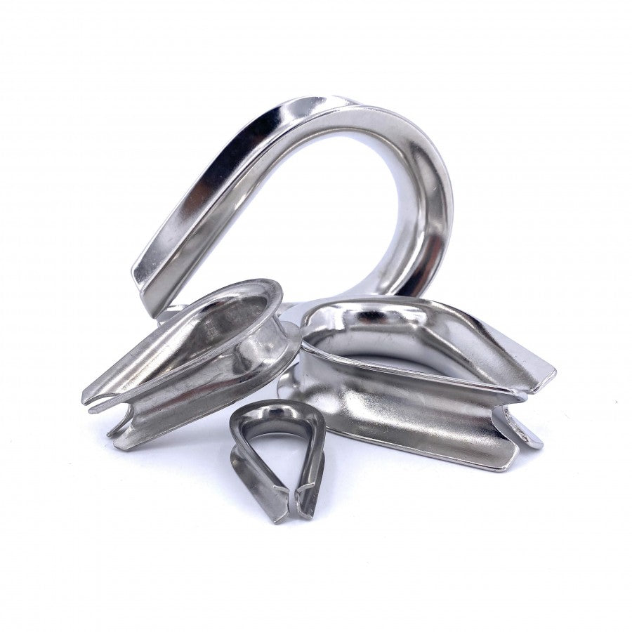 cosses coeur en acier inoxydable