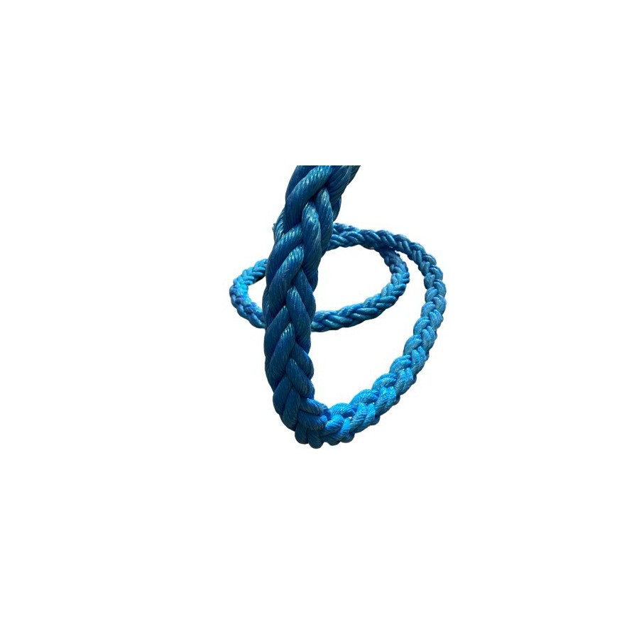 Liston bleu 8 torons gros cordage