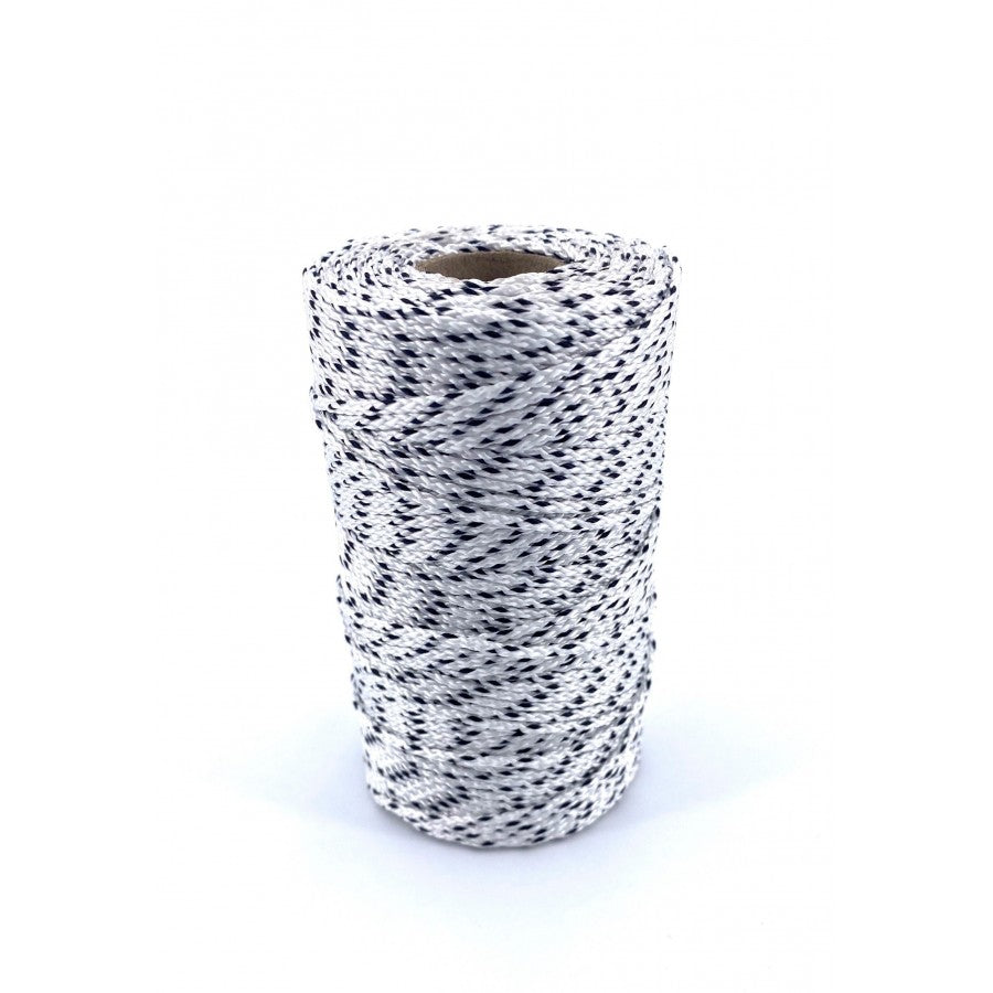 Garcette 2mm blanc et noir