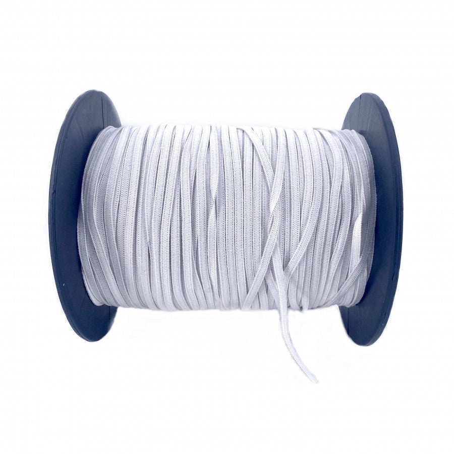 Elastique blanc 5 mm