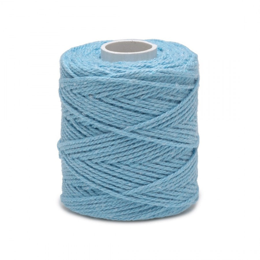 ficelle de coton bleu ciel 1,2 mm