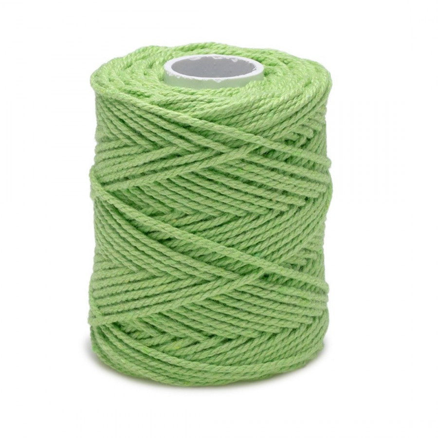 ficelle de coton vert pomme 1,2 mm