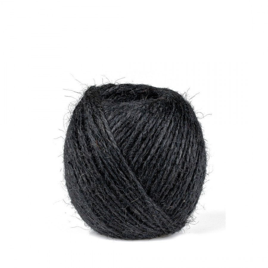 ficelle en jute noire 2 mm