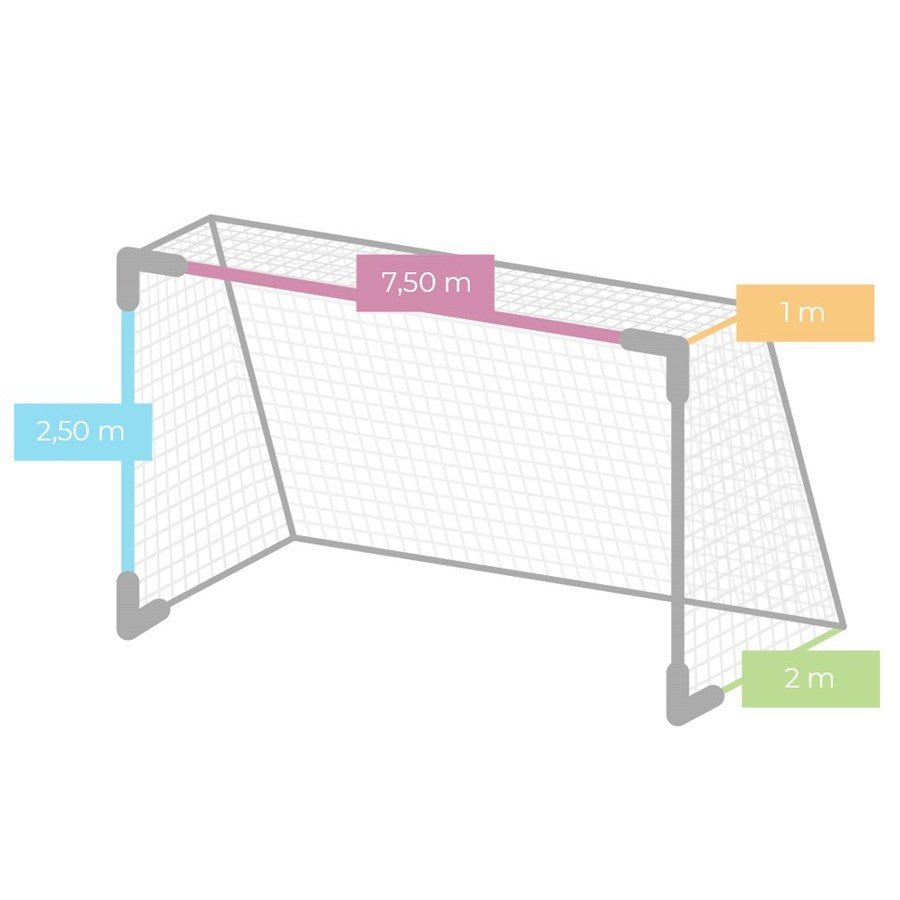 dimensions Filet de foot trapézoïdal