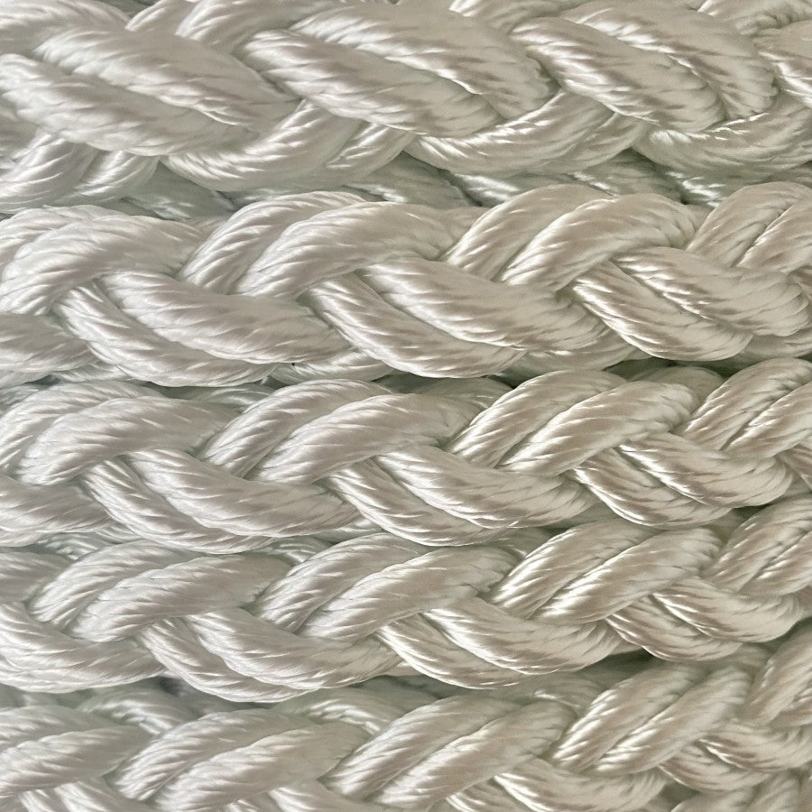 Amarre polyester blanc 8 torons
