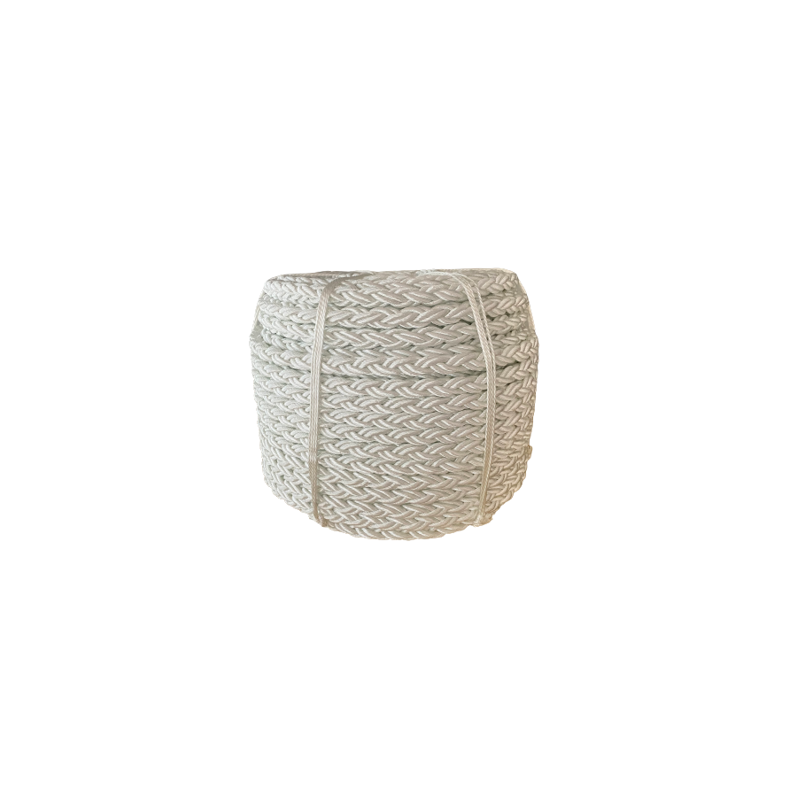 Amarre polyester blanc 8 torons