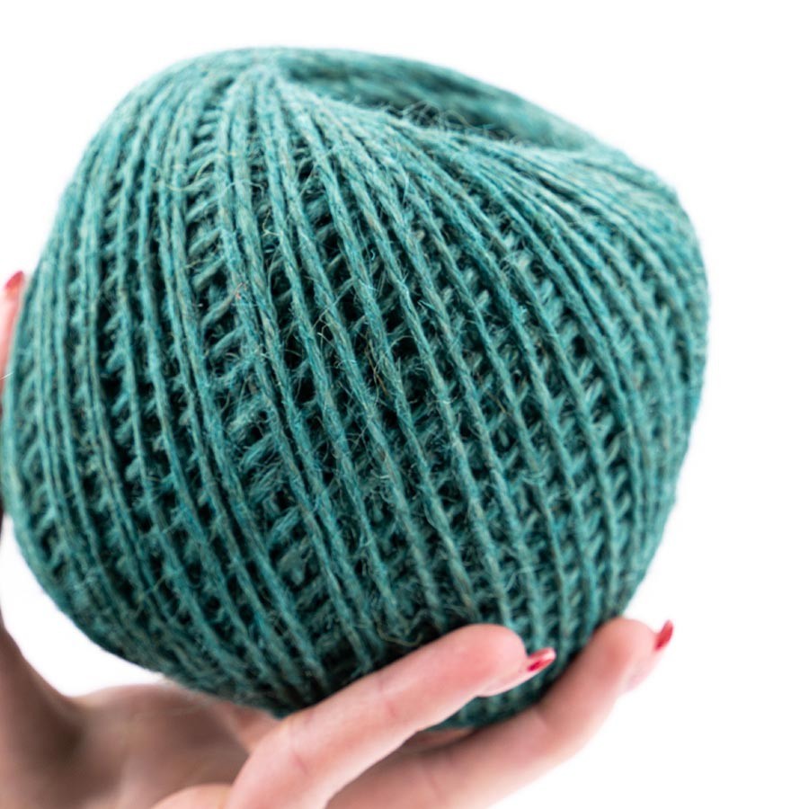 Ficelle de jute 2 mm vert menthe pour macramé
