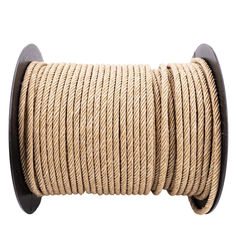 Cordage septain en chanvre naturel