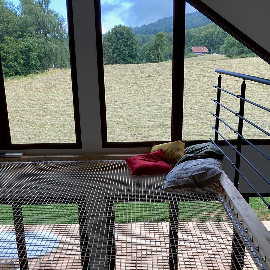 Filet de catamaran pour mezzanine intérieure
