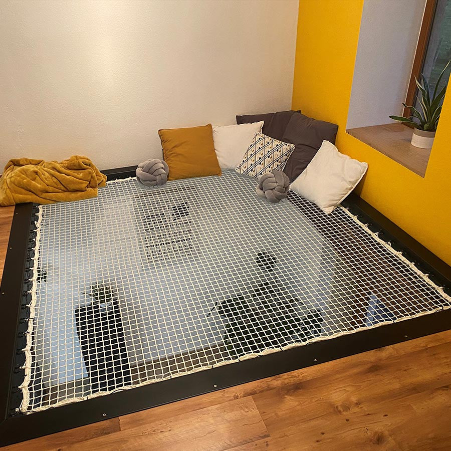 Combler un vide dans le plancher avec un filet d'habitation