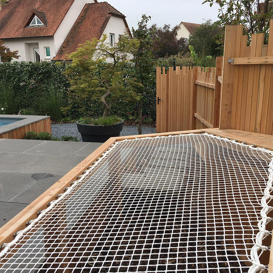 trampoline filet catamaran jardin
