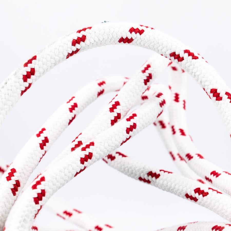 écoute en polyester rouge et blanc pour croisière