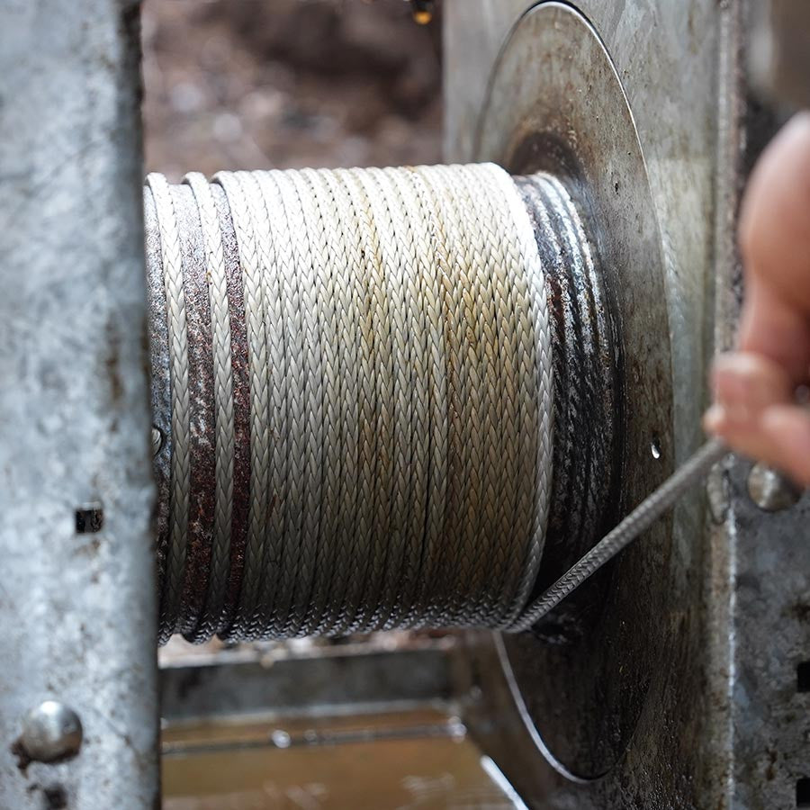 racleur à lisier à corde