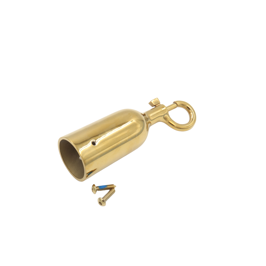 Embout de corde avec vis mousqueton