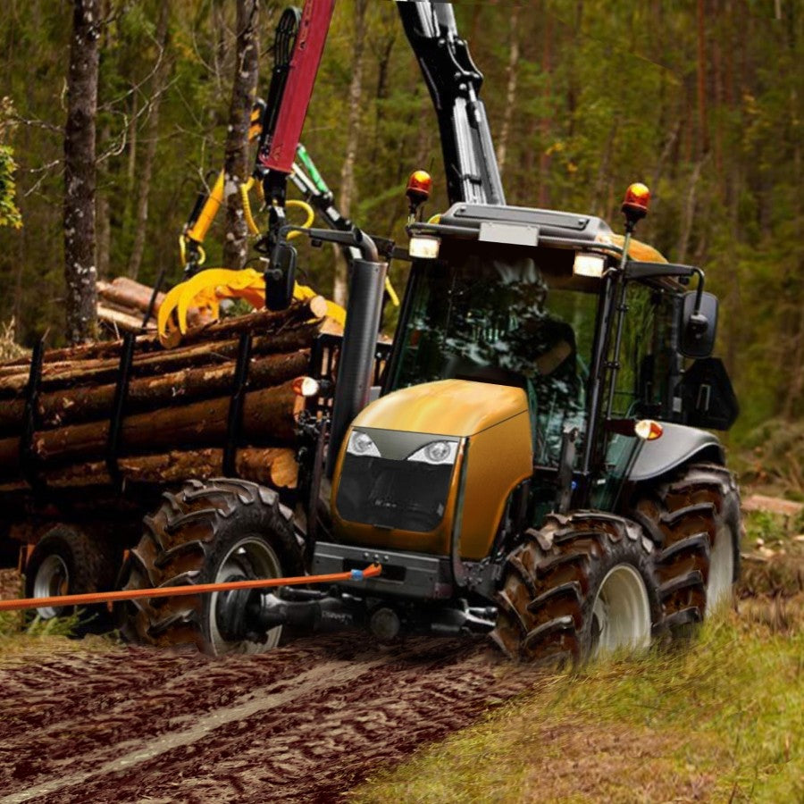 elingue traction engin forestier