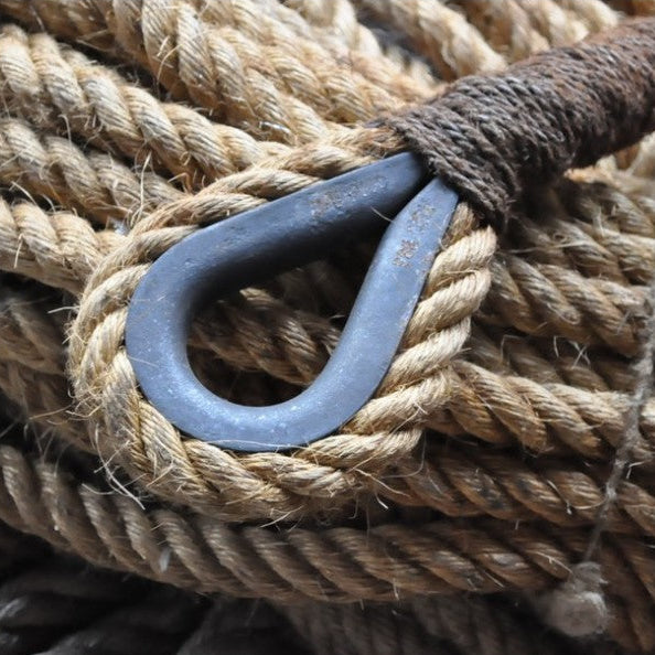 corde chanvre de manille avec cosse coeur