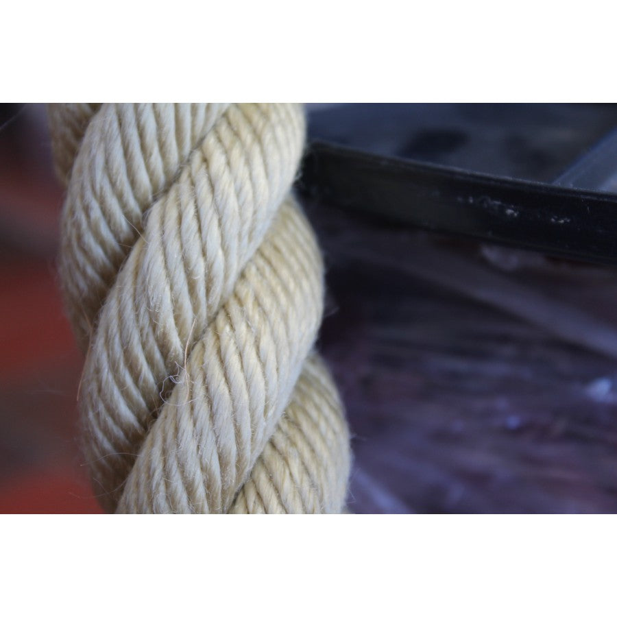 Rampe d'escalier en cordage classique