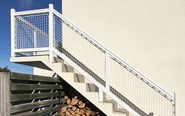 Filet garde-corps pour escalier et balcon