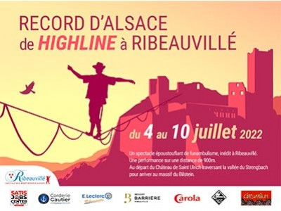 Record d’Alsace de Highline à Ribeauvillé